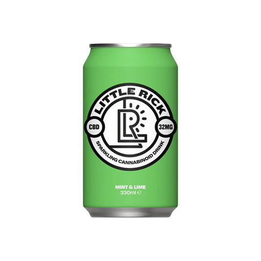 12 x Little Rick Drink 32mg CBD Sparkling 330ml Mint & Lime | Little Rick | CBD Products