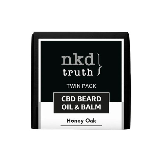 NKD 150mg CBD Twin Pack Honey Oak Beard Oil and balm (BUY 1 GET 1 FREE) | NKD | CBD Products