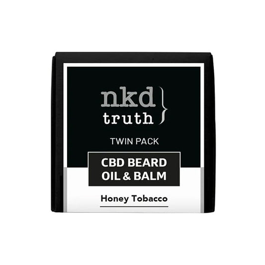 NKD 150mg CBD Twin Pack Honey Tobacco Beard Oil and balm (BUY 1 GET 1 FREE) | NKD | CBD Products