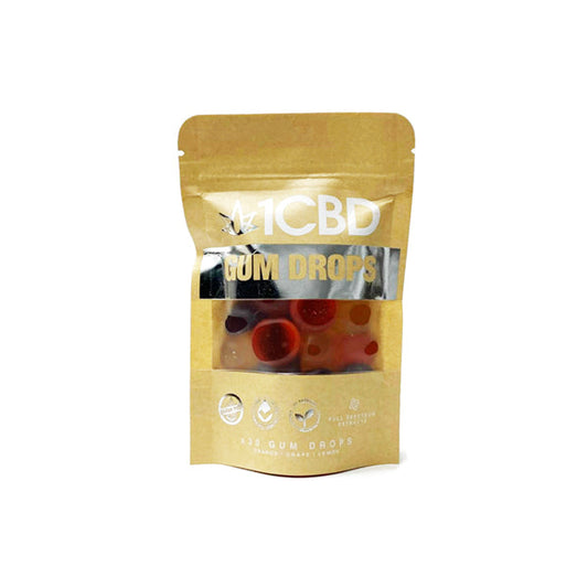 1CBD Pure Hemp CBD Fruit Flavoured Gum Drops 300mg CBD | 1CBD | CBD Products
