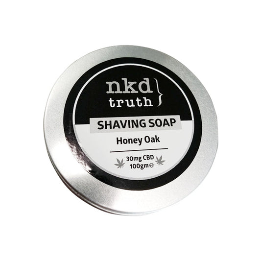 NKD 30mg CBD Speciality Shaving Soap 100g - Honey Oak (BUY 1 GET 1 FREE) | NKD | CBD Products