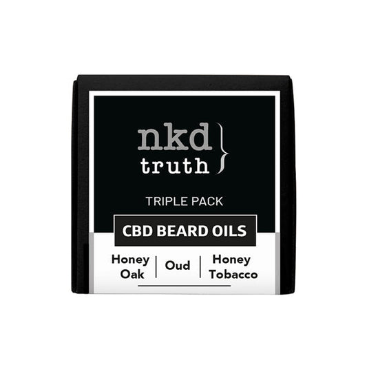 NKD 50mg CBD Infused Speciality Beard Oils Gift Set (BUY 1 GET 1 FREE) | NKD | CBD Products