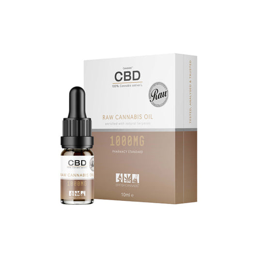 CBD by British Cannabis 1000mg CBD Raw Cannabis Oil Drops 10ml | CBD by British Cannabis | CBD Products
