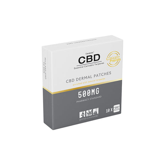 CBD by British Cannabis 500mg CBD Dermal CBD Patches - 10 Patches | CBD by British Cannabis | CBD Products