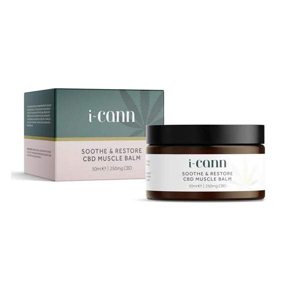 i-Cann Soothe & Restore: 250mg CBD Muscle Balm - 50ml | i-Cann | CBD Products