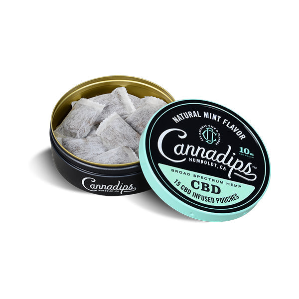 Cannadips 150mg CBD Snus Pouches - Natural Mint | Cannadips | CBD Products
