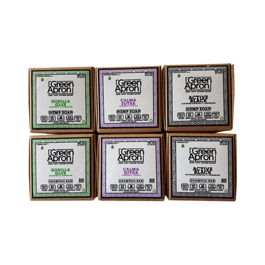 Green Apron 100mg CBD Soap & Shampoo - 6 Pack | Green Apron | CBD Products