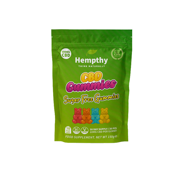 Hempthy 300mg CBD Gummies 30 Ct Pouch | Hempthy | CBD Products
