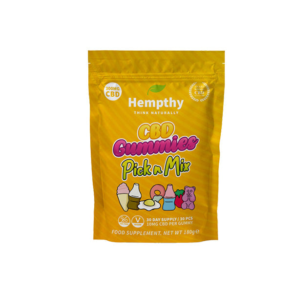 Hempthy 300mg CBD Gummies 30 Ct Pouch | Hempthy | CBD Products