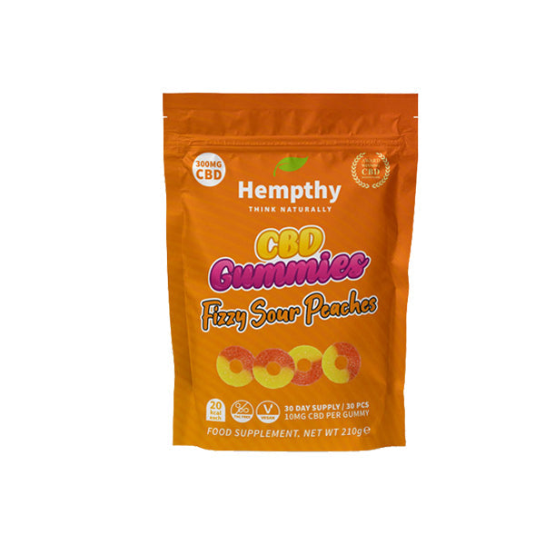 Hempthy 300mg CBD Gummies 30 Ct Pouch | Hempthy | CBD Products