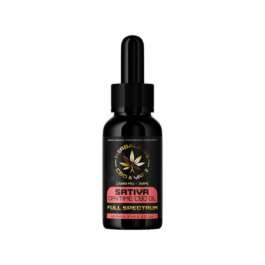 Herbaleyes 1500mg Full Spectrum CBD Sativa Oil - 30ml | Herbaleyes | CBD Products