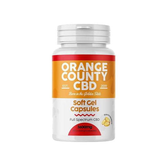 Orange County 3600mg Full Spectrum CBD Capsules - 60 Caps | Orange County | CBD Products