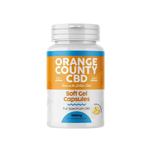 Orange County 900mg Full Spectrum CBD Capsules - 30 Caps | Orange County | CBD Products