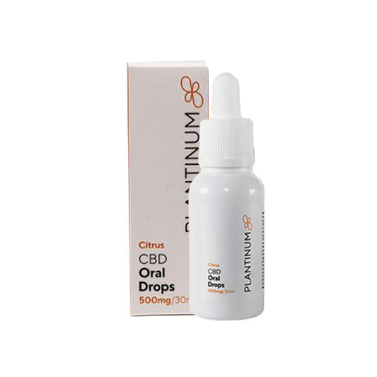 Plantinum CBD 500mg CBD Citrus Oral Drops - 30ml | Plantinum CBD | CBD Products