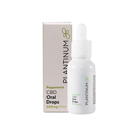 Plantinum CBD 500mg CBD Peppermint Oral Drops - 30ml | Plantinum CBD | CBD Products