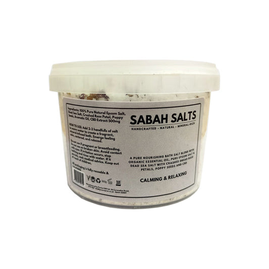 Sabah 500mg CBD Calming & Relaxing Bath Salts | Green Apron | CBD Products