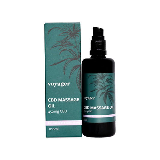 Voyager 450mg CBD Lavender & Ylang Ylang Massage Oil - 100ml | Voyager | CBD Products
