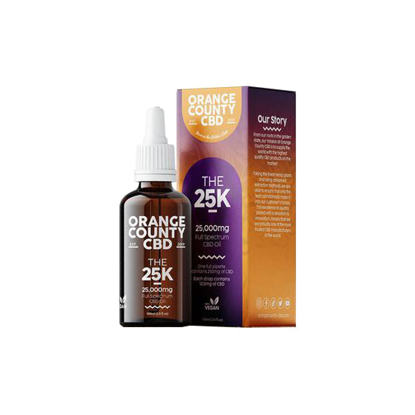 Orange County CBD 25000mg Full Spectrum CBD Oil - 100ml | Orange County | CBD Products