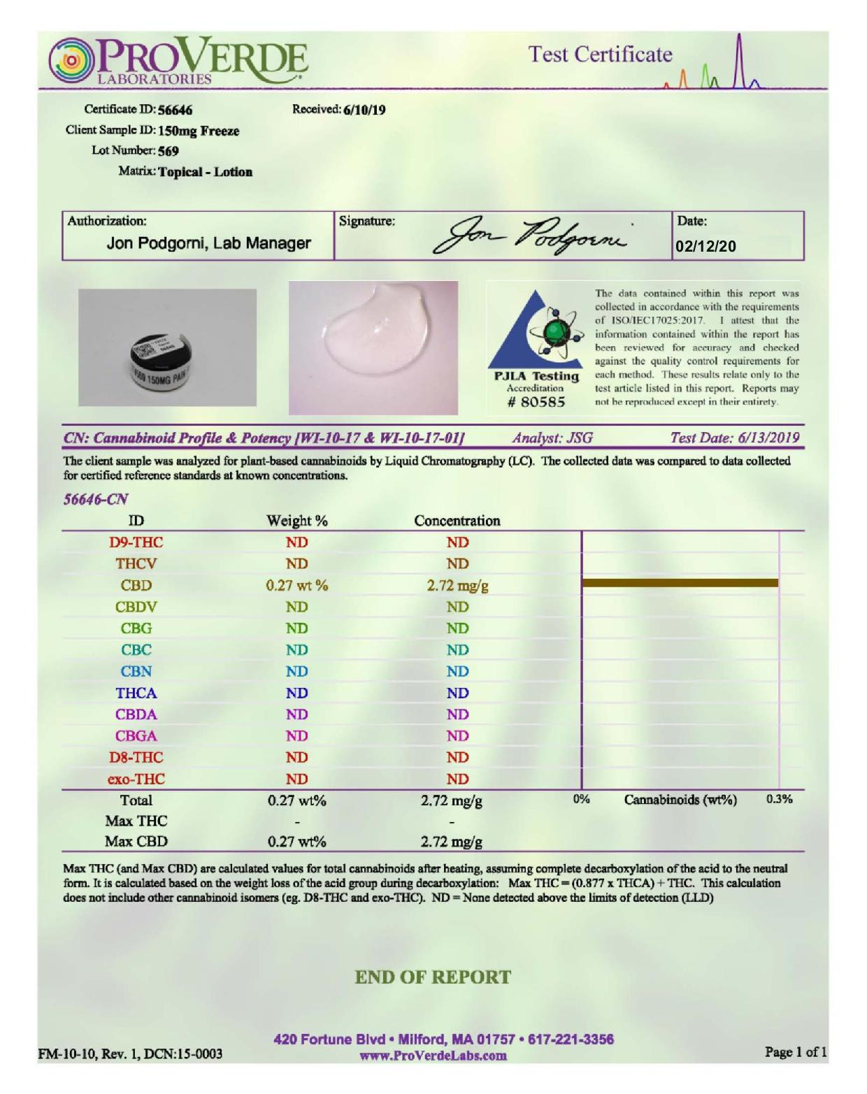 Fit CBD 150mg CBD Freeze Roll On 30ml | Fit CBD | CBD Products