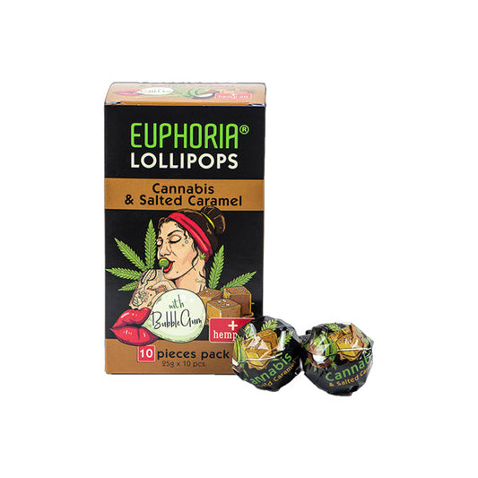Euphoria Cannabis Lollipops - Cannabis & Salted Caramel | Euphoria | CBD Products