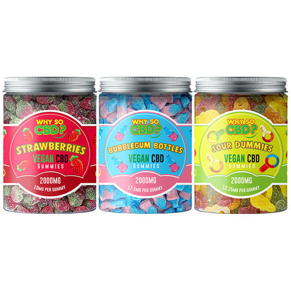 Why So CBD? 2000mg CBD Large Vegan Gummies - 11 Flavours | Why So CBD | CBD Products