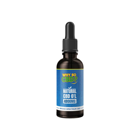 Why So CBD? 4800mg Broad Spectrum CBD Natural Oil - 50ml | Why So CBD | CBD Products