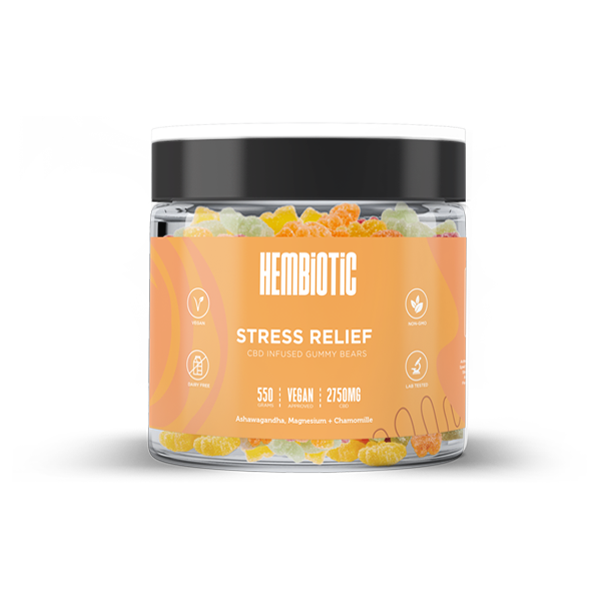 Hembiotic 2750mg Bulk CBD Gummy Bears - 550g | Hembiotic | CBD Products