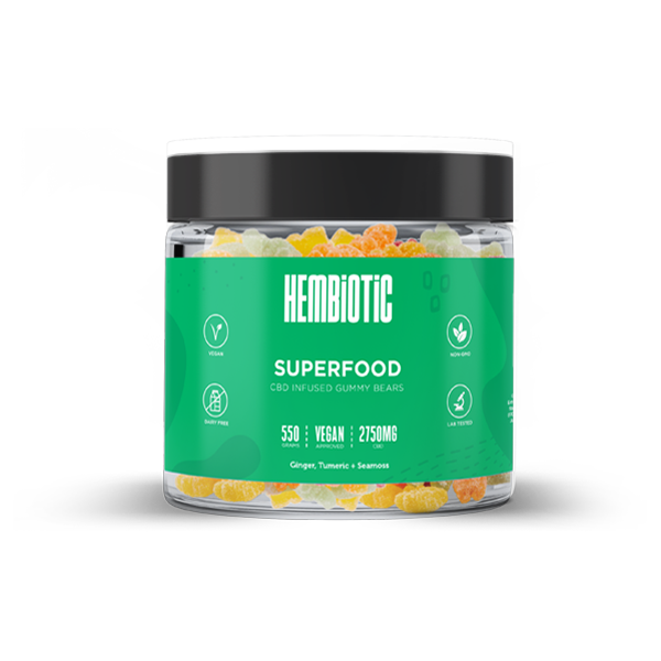Hembiotic 2750mg Bulk CBD Gummy Bears - 550g | Hembiotic | CBD Products