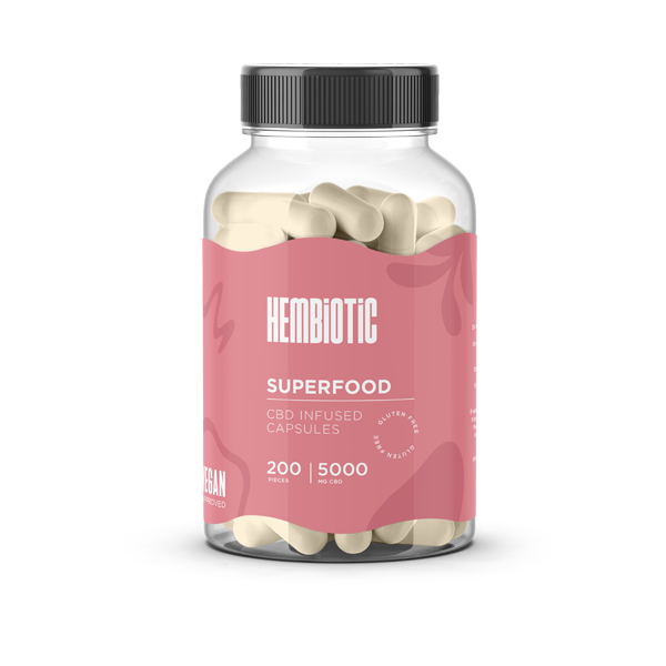 Hembiotic 5000mg Bulk CBD Capsules - 200 Caps | Hembiotic | CBD Products