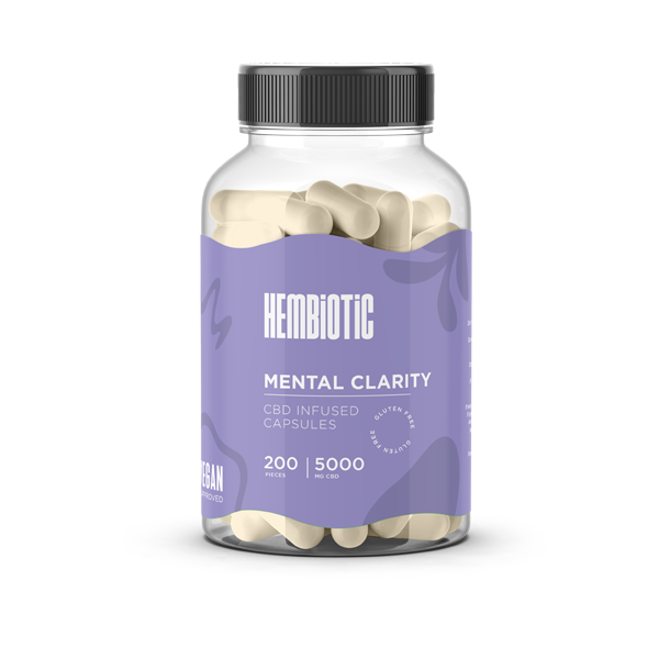 Hembiotic 5000mg Bulk CBD Capsules - 200 Caps | Hembiotic | CBD Products