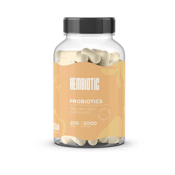 Hembiotic 5000mg Bulk CBD Capsules - 200 Caps | Hembiotic | CBD Products