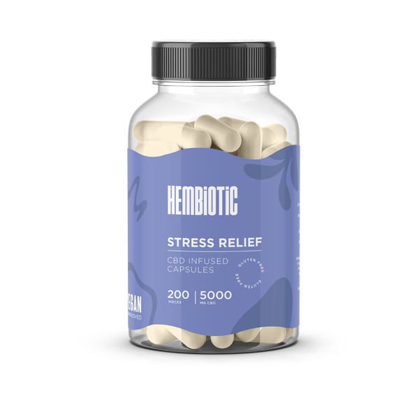 Hembiotic 5000mg Bulk CBD Capsules - 200 Caps | Hembiotic | CBD Products