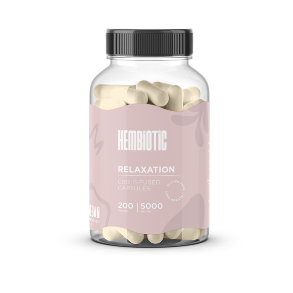 Hembiotic 5000mg Bulk CBD Capsules - 200 Caps | Hembiotic | CBD Products