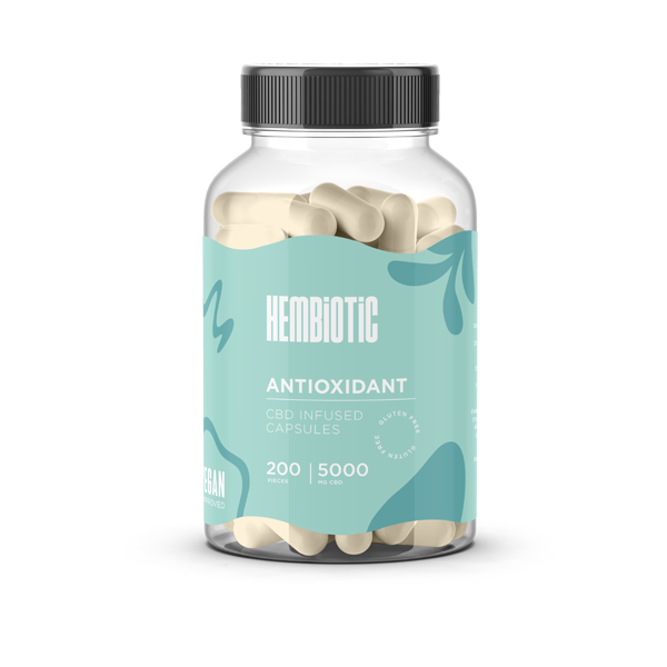 Hembiotic 5000mg Bulk CBD Capsules - 200 Caps | Hembiotic | CBD Products