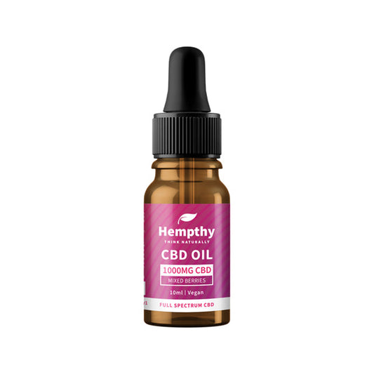 Hempthy 1000mg CBD Oil Full Spectrum Mixed Berries - 10ml | Hempthy | CBD Products