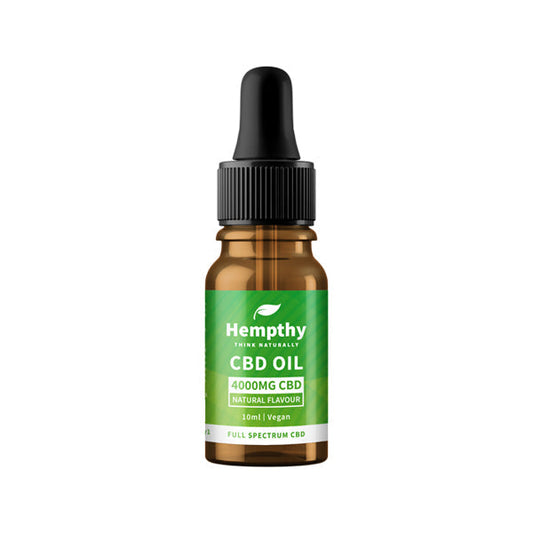 Hempthy 4000mg CBD Oil Full Spectrum Natural - 10ml | Hempthy | CBD Products