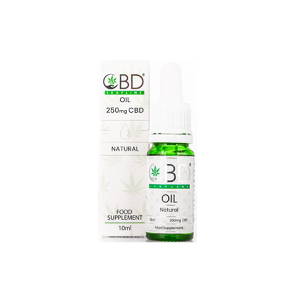 CBD Leafline 250mg CBD Food Supplement Oil 10ml | CBD Leafline | CBD Products