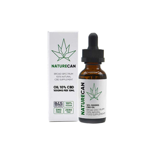 Naturecan 10% 1000mg CBD Broad Spectrum MCT Oil 10ml | Naturecan | CBD Products