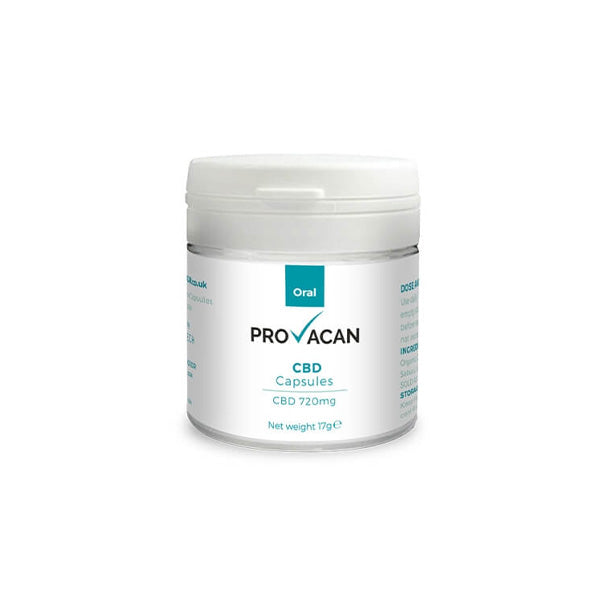 Provacan 720mg CBD Oral Capsules - 30 Caps | Provacan | CBD Products