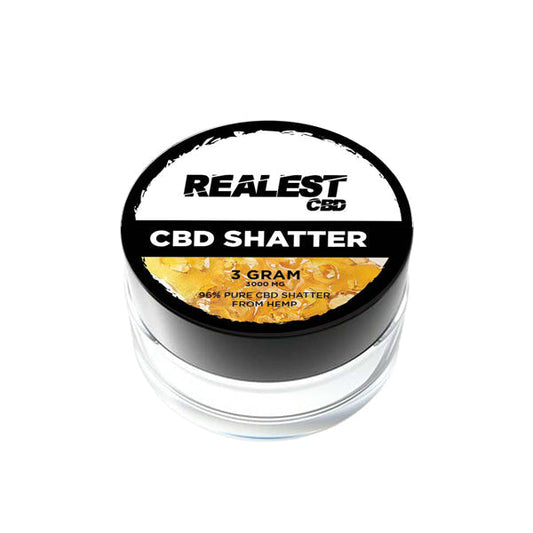 Realest CBD 3000mg CBD Shatter (BUY 1 GET 1 FREE) | Realest CBD | CBD Products