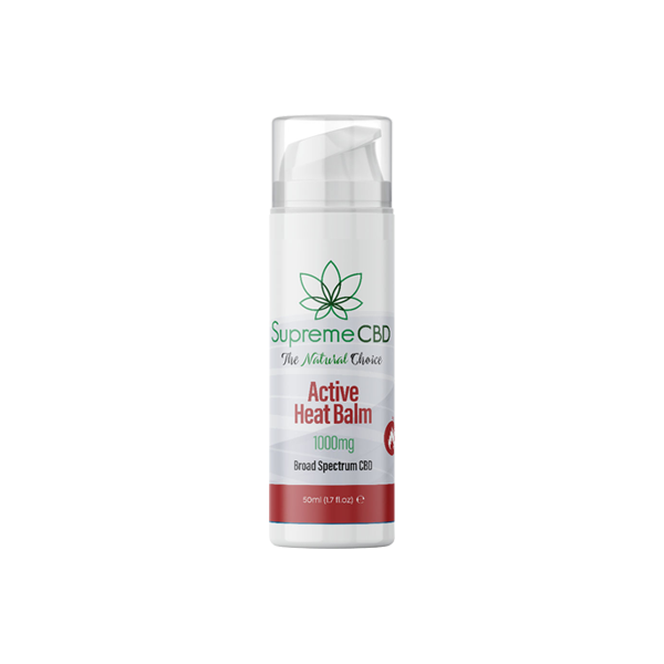 Supreme CBD 1000mg Board Spectrum CBD Active Heat Balm - 50ml | Supreme CBD | CBD Products