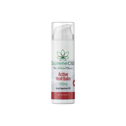 Supreme CBD 1000mg Board Spectrum CBD Active Heat Balm - 50ml | Supreme CBD | CBD Products