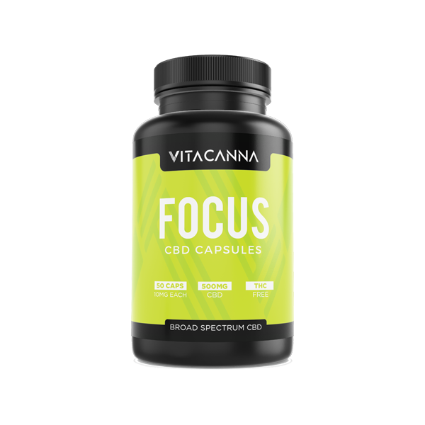 Vita Canna 500mg Broad Spectrum CBD Vegan Capsules - 50 Caps | Vita Canna | CBD Products