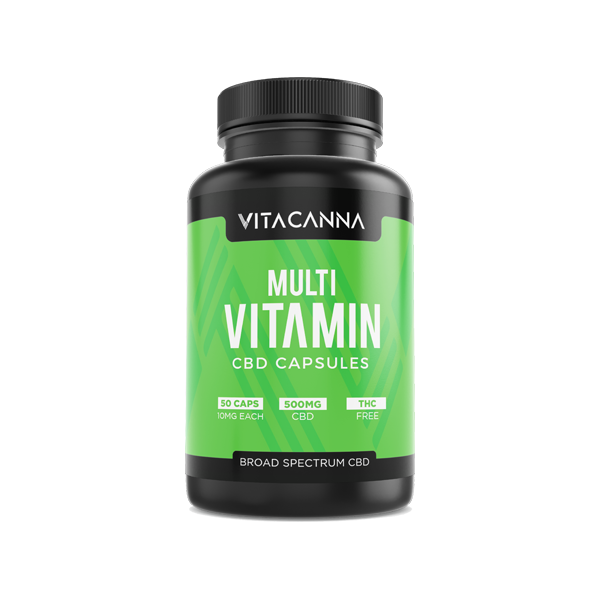 Vita Canna 500mg Broad Spectrum CBD Vegan Capsules - 50 Caps | Vita Canna | CBD Products