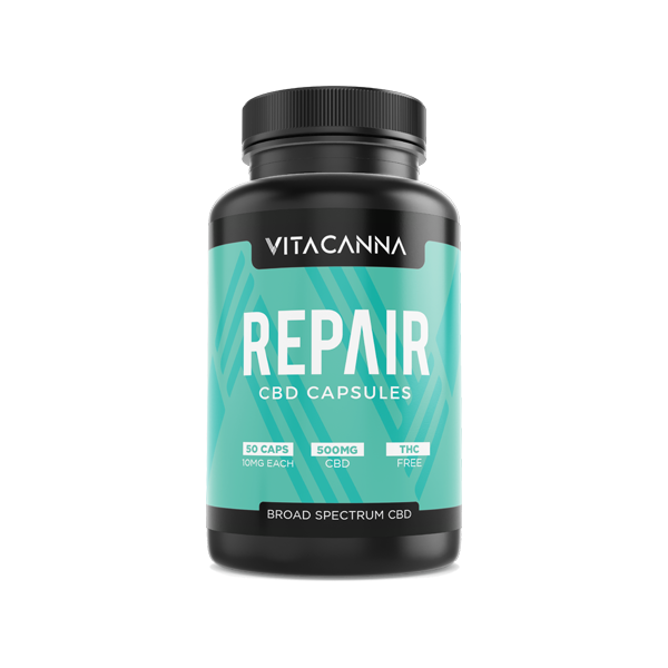 Vita Canna 500mg Broad Spectrum CBD Vegan Capsules - 50 Caps | Vita Canna | CBD Products