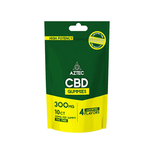 Aztec CBD Broad Spectrum 300mg CBD Gummies - 10 Pieces | Aztec CBD | CBD Products