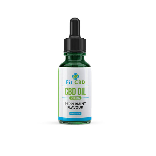 Fit CBD Tincture Oil 250mg CBD Peppermint 30ml | Fit CBD | CBD Products